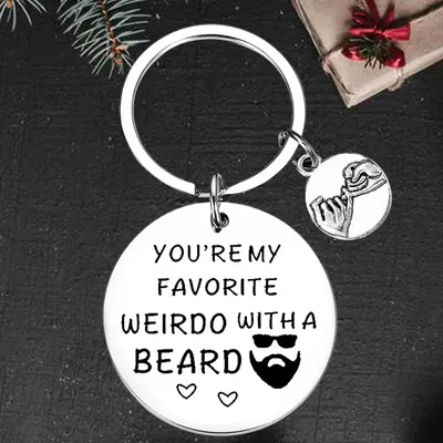 Брелок для ключей «Ты мой любимый чудо» с надписью «Beardo» | AliExpress