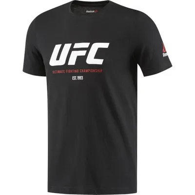 Футболка Reebok UFC Ultimate Fan Logo - Black купить с доставкой по низкой  цене в магазине — FullMount