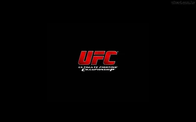 Иллюстрация горизонтальной надписи UFC на черном фоне - обои на рабочий стол