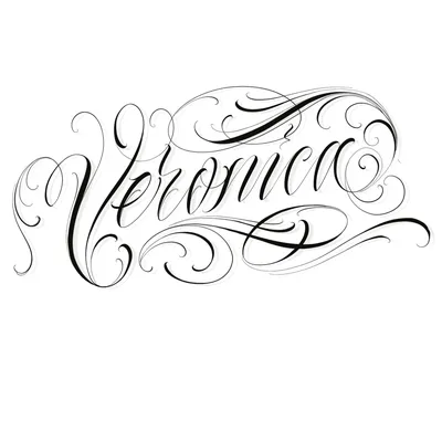 Красивая надпись имя Вероника (Veronica ) lettering name | Tattoo  lettering, Tattoo lettering fonts, Graffiti lettering