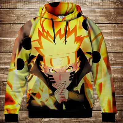 Толстовка с 3D принтом на тему: Наруто Fire Naruto Детские и взрослые  размеры | Booom Shop