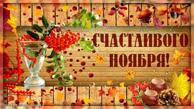 Видеооткрытка Счастливого Ноября!