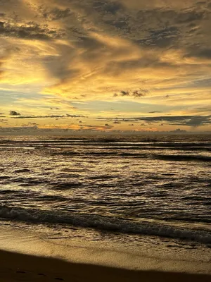 Закат над океаном | Пикабу