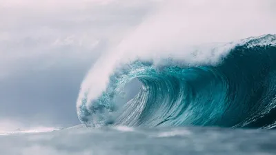 Breathtaking Aerial View of Ocean Waves