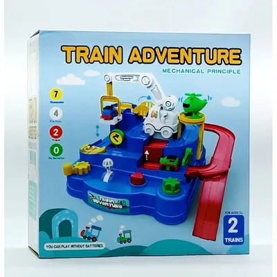 Игровой паркинг ToyCLoud "Train adventure" с паровозиками T901A |  PlushevoToys