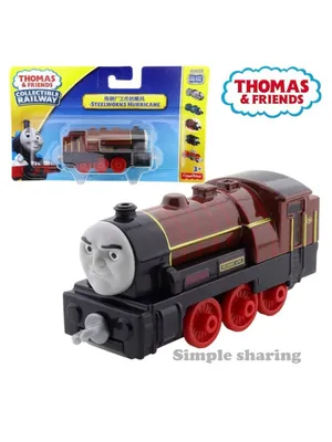 Купить поездной состав Mattel Thomas CR Базовые Паровозики с прицепом BHX25  BHR84, цены в Москве на Мегамаркет