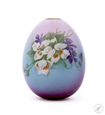 Пасхальное яйцо "Весенние цветы" - Старинный фарфор купить в Москве |  