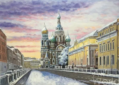 ₴ Купить картину пейзаж: Зима на Энгадине — художник Шультце Иван