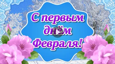 С 1 Днем Февраля! Счастливого Февраля! Поздравление с Первым Днем Февраля |  Праздник, С днем рождения, Открытки