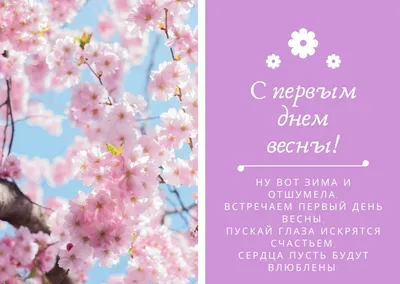 1 марта — картинки, открытки с первым днем весны, поздравления в прозе / NV