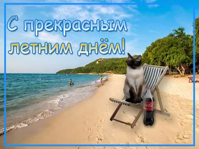 С первым летним днем! — Бесплатные открытки и анимация