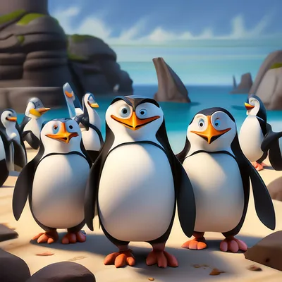Пингвины из Мадагаскара / смешные картинки и другие приколы: комиксы, гиф  анимация, видео, лучший интеллектуальный юмор.