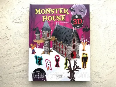 Книга с поделками,Сборная модель Monster House 3D (ID#1667327905), цена:  660 ₴, купить на 