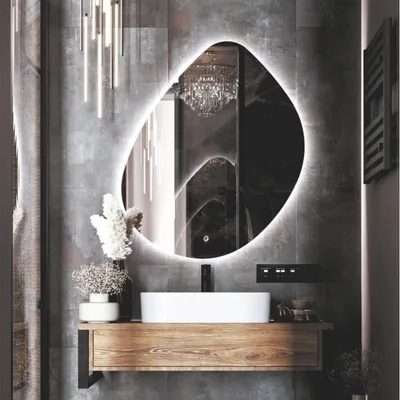Зеркало в ванную комнату с 3D подсветкой "Восход" купить | дзеркало з  підсвіткою
