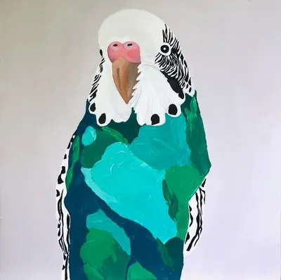 Девушка с попугаем на плече» — создано в Шедевруме