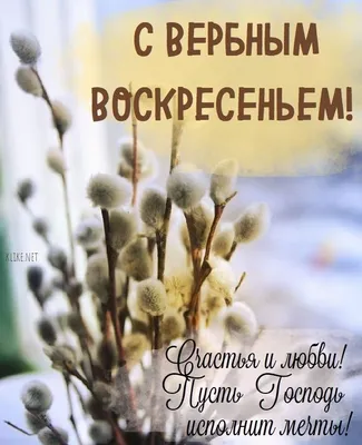 Открытки Вербное воскресенье 2021 - поздравления, картинки с Вербным  воскресеньем — УНИАН