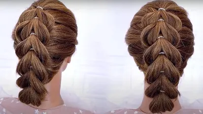 легкие прически самой себе за 5 минут в школу на средние волосы | Diy  hairstyles, Long hair styles, Curly hair styles