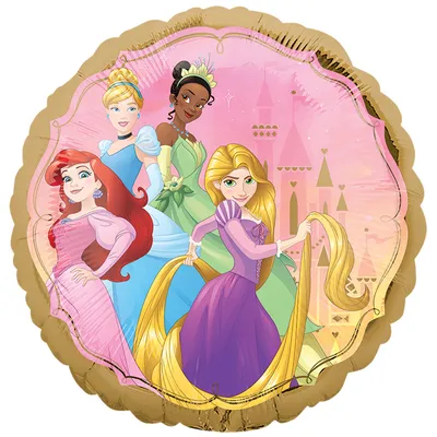 Детские фотообои на стену «Принцессы в зеркальной комнате» Komar 8-4108  Disney Princess Mirror