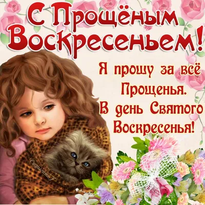 ✟ В прощенное Воскресенье я прошу у вас прощения! ✟ ~ Открытка (плейкаст)