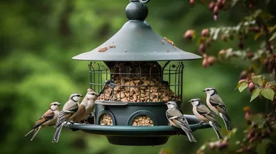 кормушка для птиц с птицами на ней, кормушка для птиц, кормушка, птица фон  картинки и Фото для бесплатной загрузки