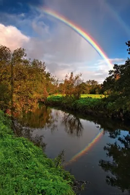 Радуга в лучах заходящего солнца. Photographer Kononov Anton