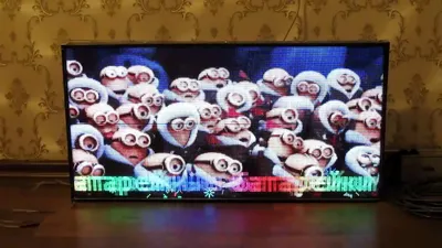 Сборка светодиодного экрана из 8 панелей 64х64. Assemble LED screen 256x128  - YouTube