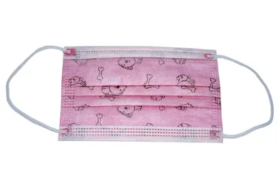 Детские защитные трехслойные медицинские маски с рисунками "Розовые  собачки" (ID#1287174727), цена: 125 ₴, купить на 