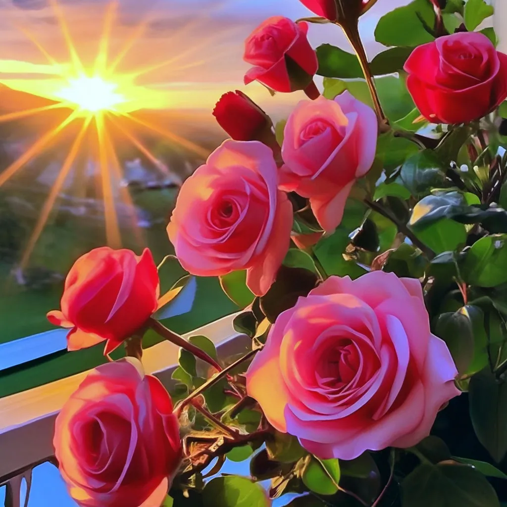 Доброе утро с розами красивые открытки для любимых