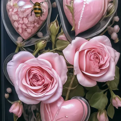 Творческие Минутки с Юлей Шутеговой | Свадебная открытка с сердечками и  розами из фоамирана 💕 Ручная работа🥰 | Дзен