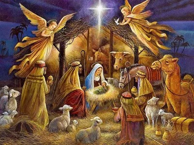 Открытки с Рождеством Христовым 2022 - поделись верой в чудо! | Рождество, Рождество  христово, Открытки