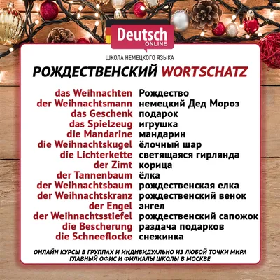 Поздравления с Рождеством и наступающим Новым 2020 годом на немецком языке!  – ABCKeeltekool