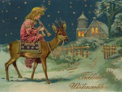 С Рождеством! (коллекция старых рождественских открыток): Персональные  записи в журнале Ярмарки Мастеров
