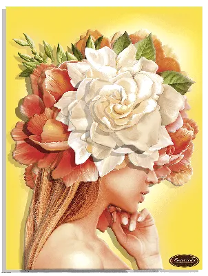 Папертоль «РТ150297 – папертоль “Девушки цветы. Солнце”.» - купить в  интернет-магазине