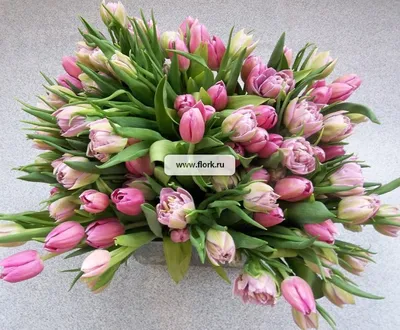 Ваза с тюльпанами — купить цветочные композиции в интернет магазине Flork с  доставкой за 14 300 руб.