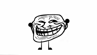 Internet meme trollface design Royalty Free Vector Image