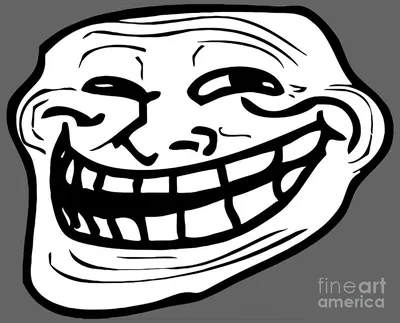 Trollface, a trademarked meme ‣ Fameable