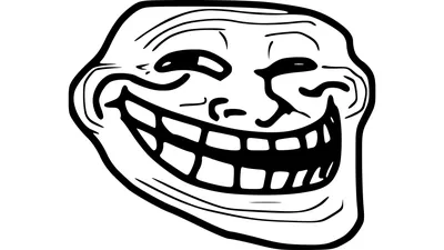 Internet meme trollface design Royalty Free Vector Image