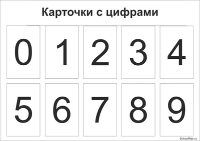 Кубики с цифрами от 0 до 9. Картинки. | Началочка