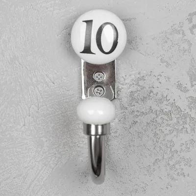 Крючок Number Hook 10, Zeppelin | Home Concept