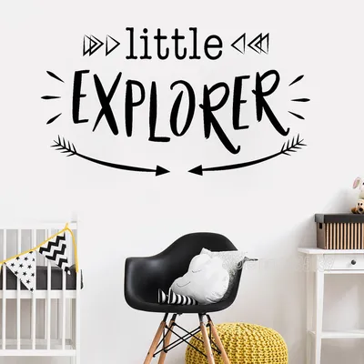 Настенные стикеры Little Explorer с цитатами, новый стиль, виниловые  переводные картинки с изображением леса, для детской комнаты, для мальчика,  домашний декор, качественная Водонепроницаемая роспись LC385 - купить по  выгодной цене | AliExpress