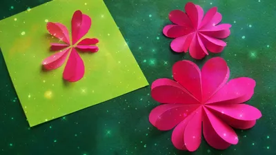 Как Быстро Вырезать Сердечки Из Бумаги. Цветы, Бабочки на Открытки 8 Марта,  День Рождения - YouTube