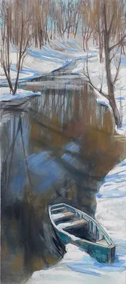 Картина Весенний пейзаж, художник Борис Глушков - купить за 70000 ₽.