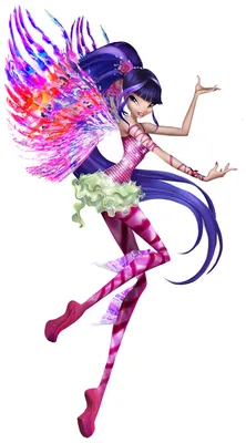 Шарнирная кукла 'Флора Сиреникс' (Stella Sirenix), из серии 'Делюкс', Winx  Club, Jakks Pacific [58904]