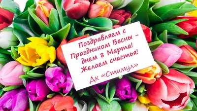 Дорогие женщины! Поздравляем вас с 8 марта! - Техмар