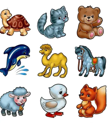 Карточки Домана. Обучающие картинки с животными для детей. Как выучить  названия животных с ребенком 3-4 года, 4-5 лет.