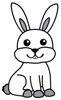 Картинки кроликов для срисовки - Картинки для срисовки