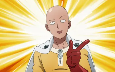 Обои на рабочий стол Saitama / Сайтама из аниме One-Punch Man / Ванпанчмен  / Человек одного удара, обои для рабочего стола, скачать обои, обои  бесплатно