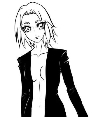 sakura haruno | Черно-белое, Пиджак, Чернила