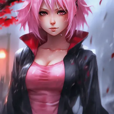 Haruno Sakura art, красивая Харуно…» — создано в Шедевруме