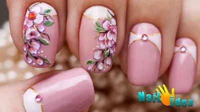 5D Розовый Вишневый цвет Сакура наклейки для ногтей цветок лоза Весна  Дизайн ногтей Клей слайдеры Наклейки для декора маникюра SADP1640a |  AliExpress